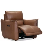 Polner 6 Seater Set (Sofa, Loveseat, Chair) Leather Power Motion Recliner, USB Charging, Head/Footrest. - Image 5