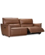 Polner 6 Seater Set (Sofa, Loveseat, Chair) Leather Power Motion Recliner, USB Charging, Head/Footrest. - Image 11
