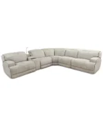 Sebaston 6-Pc. Fabric Sectional with 2 Power Motion Recliners and 1 USB Console - Image 4
