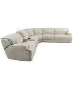 Sebaston 6-Pc. Fabric Sectional with 2 Power Motion Recliners and 1 USB Console - Image 3