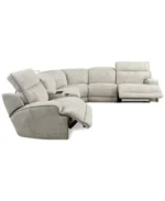 Sebaston 6-Pc. Fabric Sectional with 2 Power Motion Recliners and 1 USB Console - Image 11