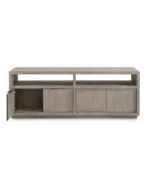 Tivie 74" Wood Entertainment Console - Color:Mineral - Image 4