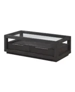 Tivie 54" Wood Coffee Table - Color:Basalt Gray - Image 3