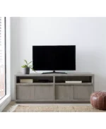 Tivie 74" Wood Entertainment Console - Color:Mineral - Image 2