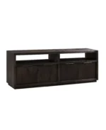 Tivie 74" Wood Entertainment Console - Color:Basalt Gray - Image 5