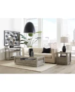 Tivie 54" Wood Coffee Table - Color:Mineral - Image 3