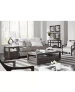 Tivie 54" Wood Coffee Table - Color:Basalt Gray - Image 5