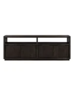 Tivie 74" Wood Entertainment Console - Color:Basalt Gray