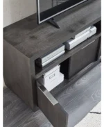 Tivie 74" Wood Entertainment Console - Color:Basalt Gray - Image 2