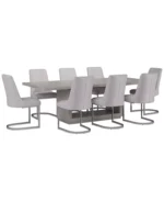Tivie 9 Pc Dining Set (Rectangular Table + 8 Dining Chairs)