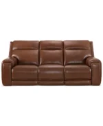 Varsani 6 Seater (Sofa, Loveseat, Chair) Zero Gravity Leather Sofa with Console, Power Recliners, Headrest, USB C charging - Image 6