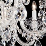 Schonbek Sterling 7 Light 25in x 26in Chandelier in Silver with Clear Heritage Hand-Cut Crystal - Image 5