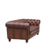 Alton Bay 91" Top Grain Leather Sofa Couch (3in1) - Color:Caramel Brown - Image 5