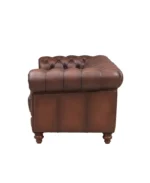 Alton Bay 91" Top Grain Leather Sofa Couch (3in1) - Color:Caramel Brown - Image 6