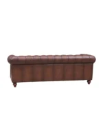 Alton Bay 91" Top Grain Leather Sofa Couch (3in1) - Color:Caramel Brown - Image 4