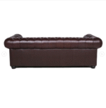 Alexandon Leather Chesterfield Tufted Sofa (3in1) with Roll Arm -  Color: Espresso - Image 6