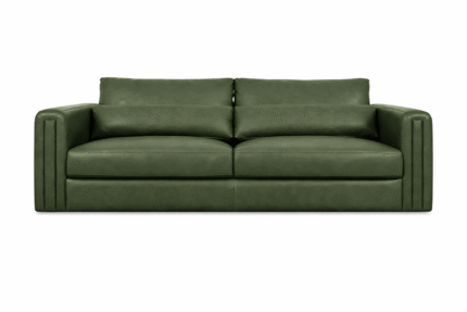 Touville Leather Sofa (3in1), Exclusively at Furniturefie - Color:Hunter/Navy Green